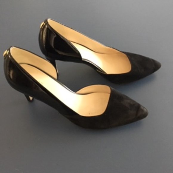 Cole Haan Black Leather D'Orsay Heels / Pumps - Picture 10 of 17